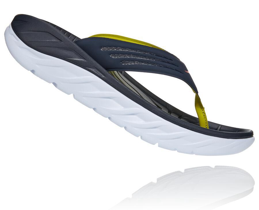 Hoka One One Sandalen Heren - Ora Recovery Flip - Donkerblauw/Wit - TW9752081